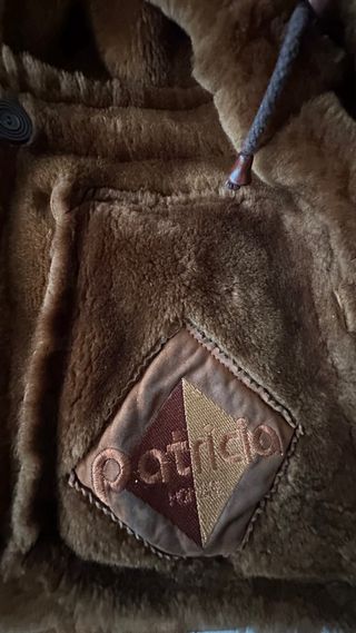 Chaquetón piel ante Patricia marrón