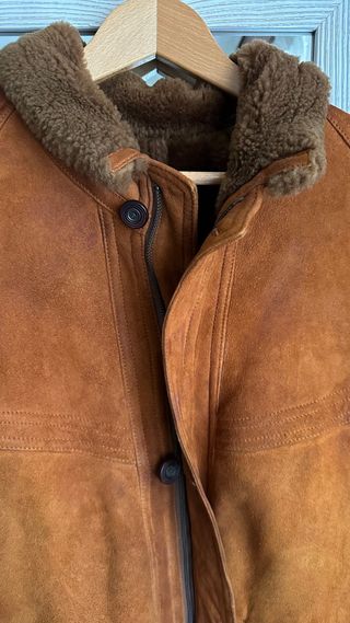 Chaquetón piel ante Patricia marrón