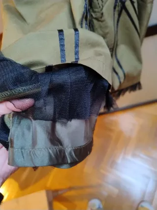 Falda fiesta verde caqui y negra