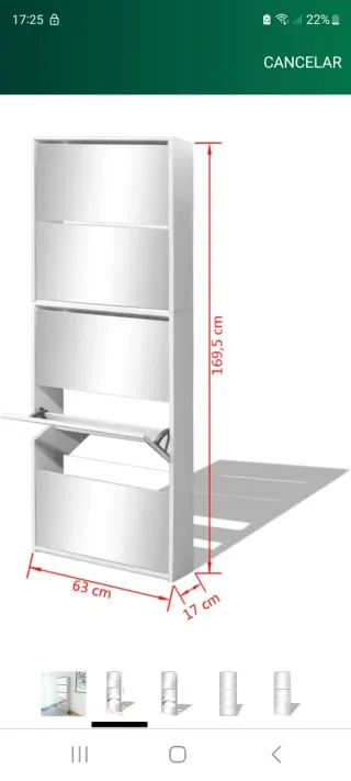 REGALO Estructura Zapatero Blanco (Sin frontales)