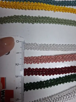 Pasamanería de tela varios colores