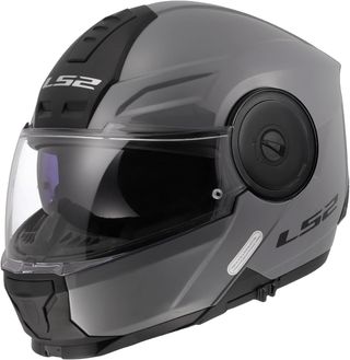 LS2 Casco Moto Modular Scope II Gris para Adultos