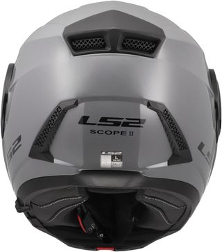 LS2 Casco Moto Modular Scope II Gris para Adultos