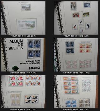 Álbum de sellos España 1985 Filabo