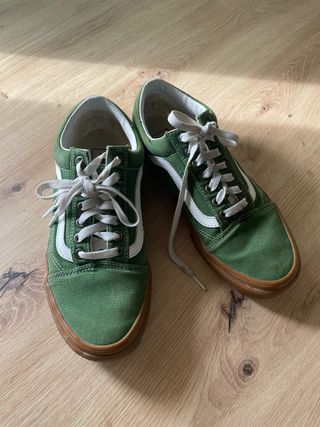 Vans Old Skool Talla 39 Verde Goma