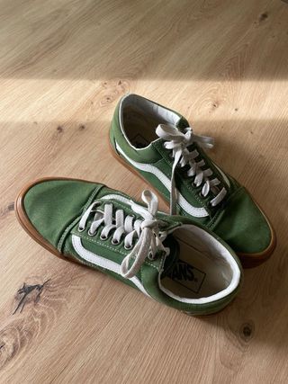 Vans Old Skool Talla 39 Verde Goma