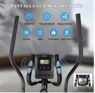 Bicicleta Elíptica ISE Essential Negra