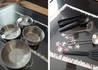 Juguetes de cocina: sartenes y utensilios