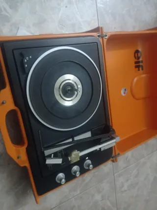 Tocadiscos Schneider Vintage Naranja/Negro