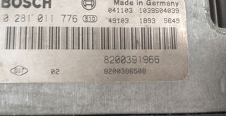 Centralita renault 8200391966 grand 1.9 dci 148589