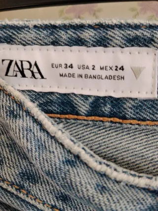 Vaqueros Zara desgastados