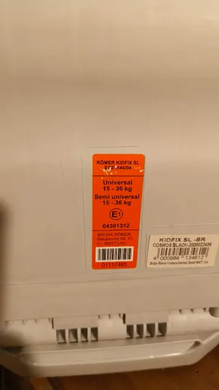 Silla coche Britax Römer Kidfix SL 15-36kg