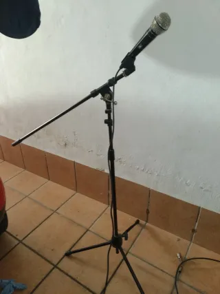 Micrófono con pie