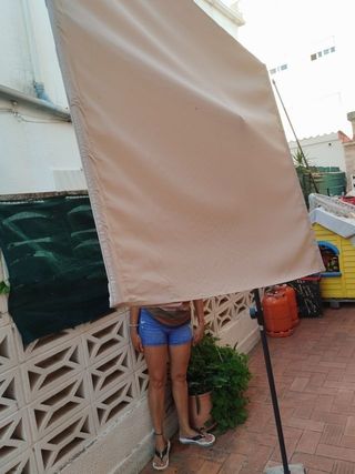 Sombrilla diseño Jardín,terraza Beige 180x130, est