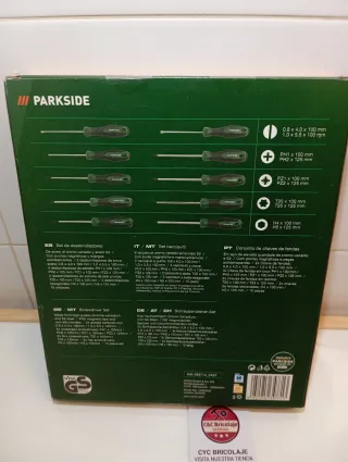 Set 10 Destornilladores Parkside nuevos