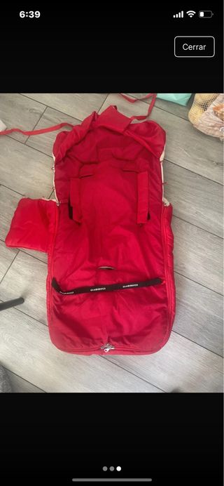 Saco para carrito de bebé rojo