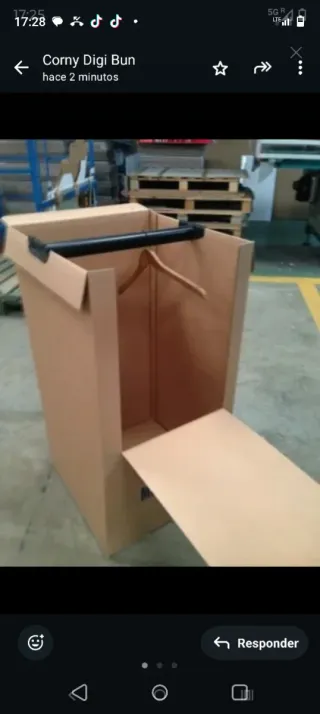 perchas para cajas de mudanzas