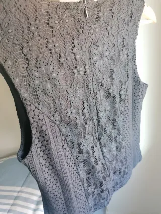 Blusa encaje negra Inside