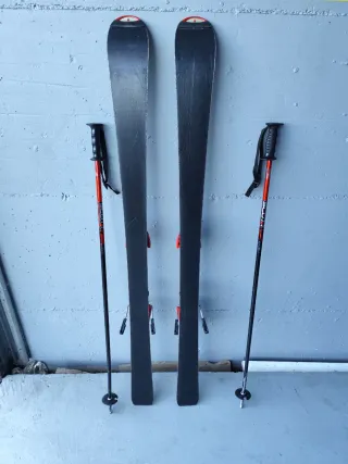 Esquís Atomic Jr Race 6 + bastones