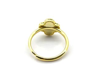 anillo plata 925mm con piedra con malaquita,nacar,onix