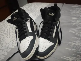 Zapatillas Puma Rebound Grises y Blancas