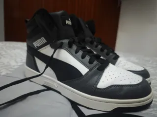 Zapatillas Puma Rebound Grises y Blancas