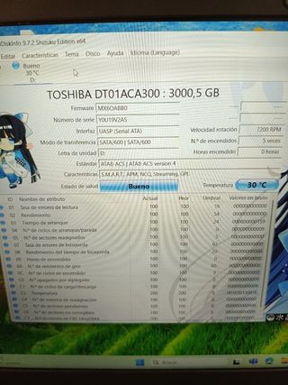 Disco Duro Toshiba P300 3TB SATA 3