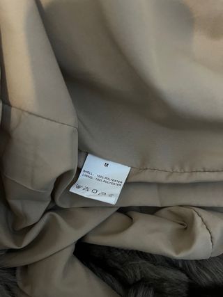 Abrigo largo de pelo sintético