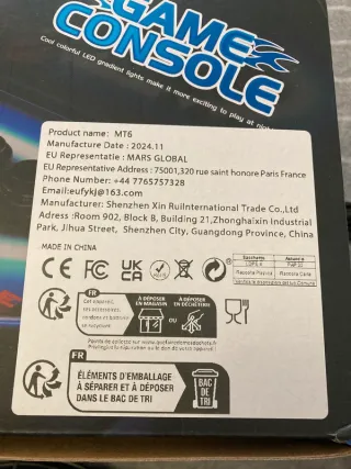 Consola de Juegos TV con 2 Mandos