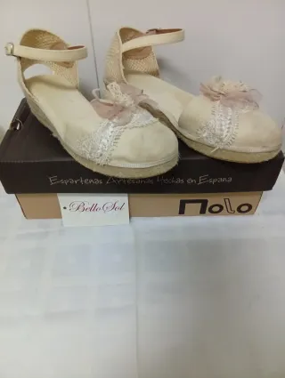Zapatillas esparteñas Nolo Beige/Rosa