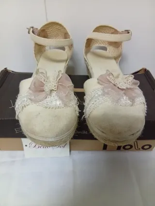 Zapatillas esparteñas Nolo Beige/Rosa