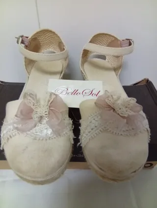 Zapatillas esparteñas Nolo Beige/Rosa