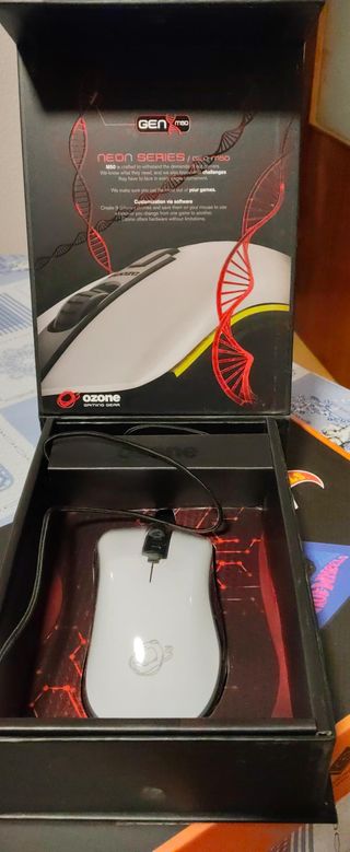 Ratón Ozone Neon M50 Blanco/Rojo