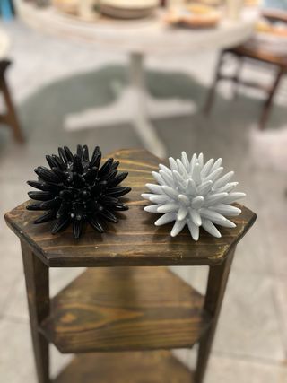 Coppia Ricci Ceramica Nero è grigio