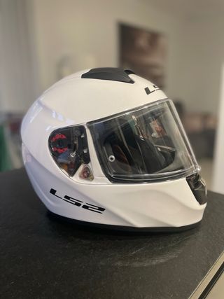 Casco Moto Integral LS2 Blanco Se vende por no uso