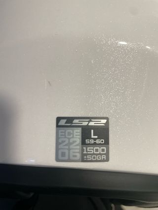 Casco Moto Integral LS2 Blanco Se vende por no uso