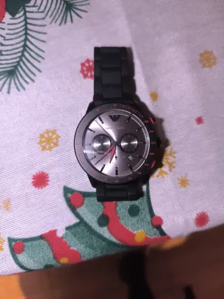 Reloj Emporio Armani Negro y rojo