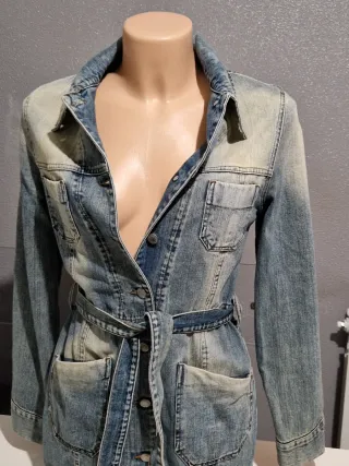 Miniabito o giacca lunga jeans Hot Shot tg M