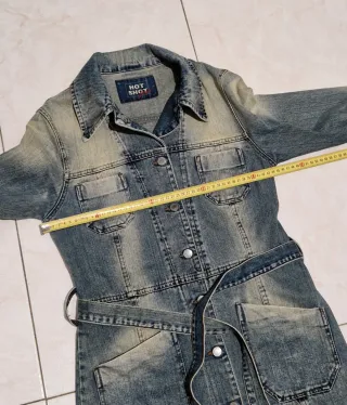 Miniabito o giacca lunga jeans Hot Shot tg M