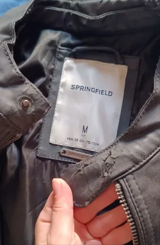 Chaqueta de cuero Springfield Talla M