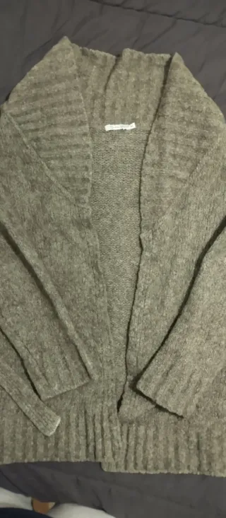 Cardigan gris talla XL