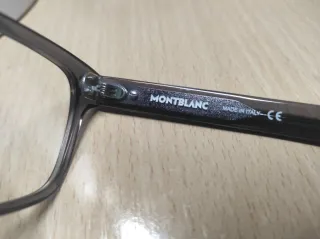 Montura Gafas Montblanc Gris Patilla Rota.