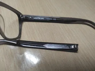 Montura Gafas Montblanc Gris Patilla Rota.