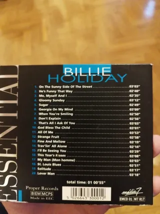 Billie Holiday - Lady Swing & The Blues CD