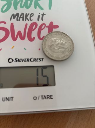 Moneda 5 pts 1949 níquel