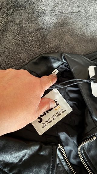 Chaqueta de cuero Schott NYC Negra