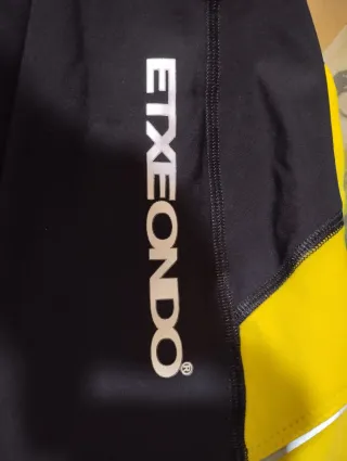 Culote largo ciclismo ETXEONDO negro/amarillo