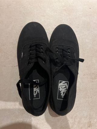 Vans negras classic talla 37