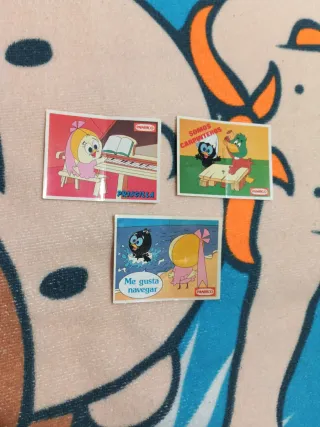 Lote 3 cromos Calimero panrico