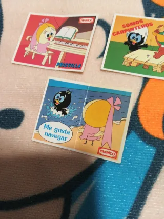 Lote 3 cromos Calimero panrico